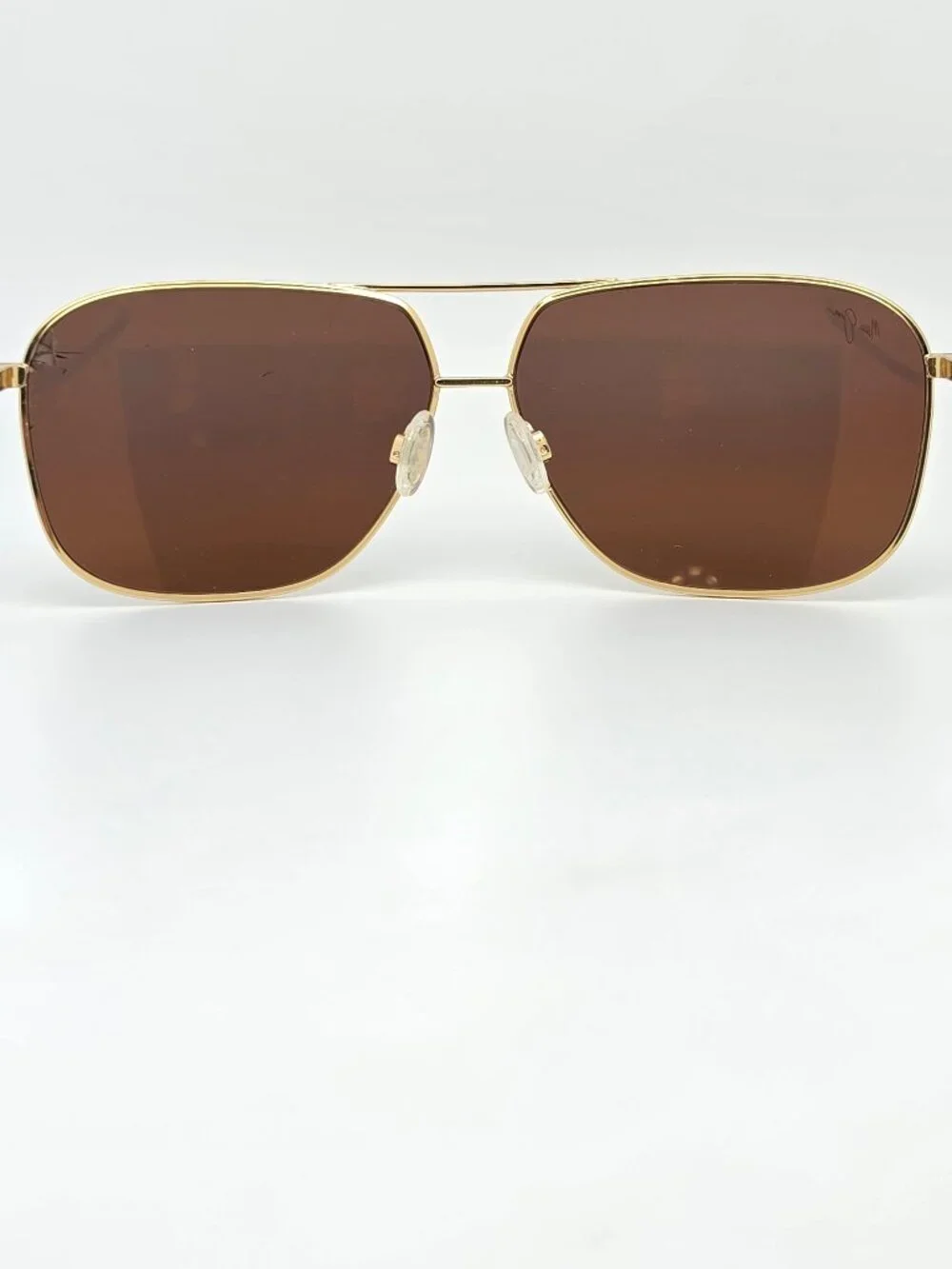 Maui Jim MJ778-05C Kami White Gold Frame Polarized Lens Aviator Sungalsses 62mm
